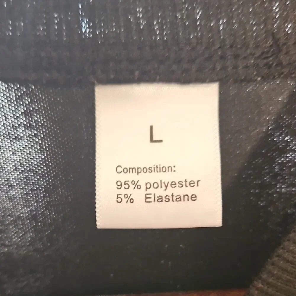 Stylish Black Polyester Blend Jacket - Picture 2 of 3